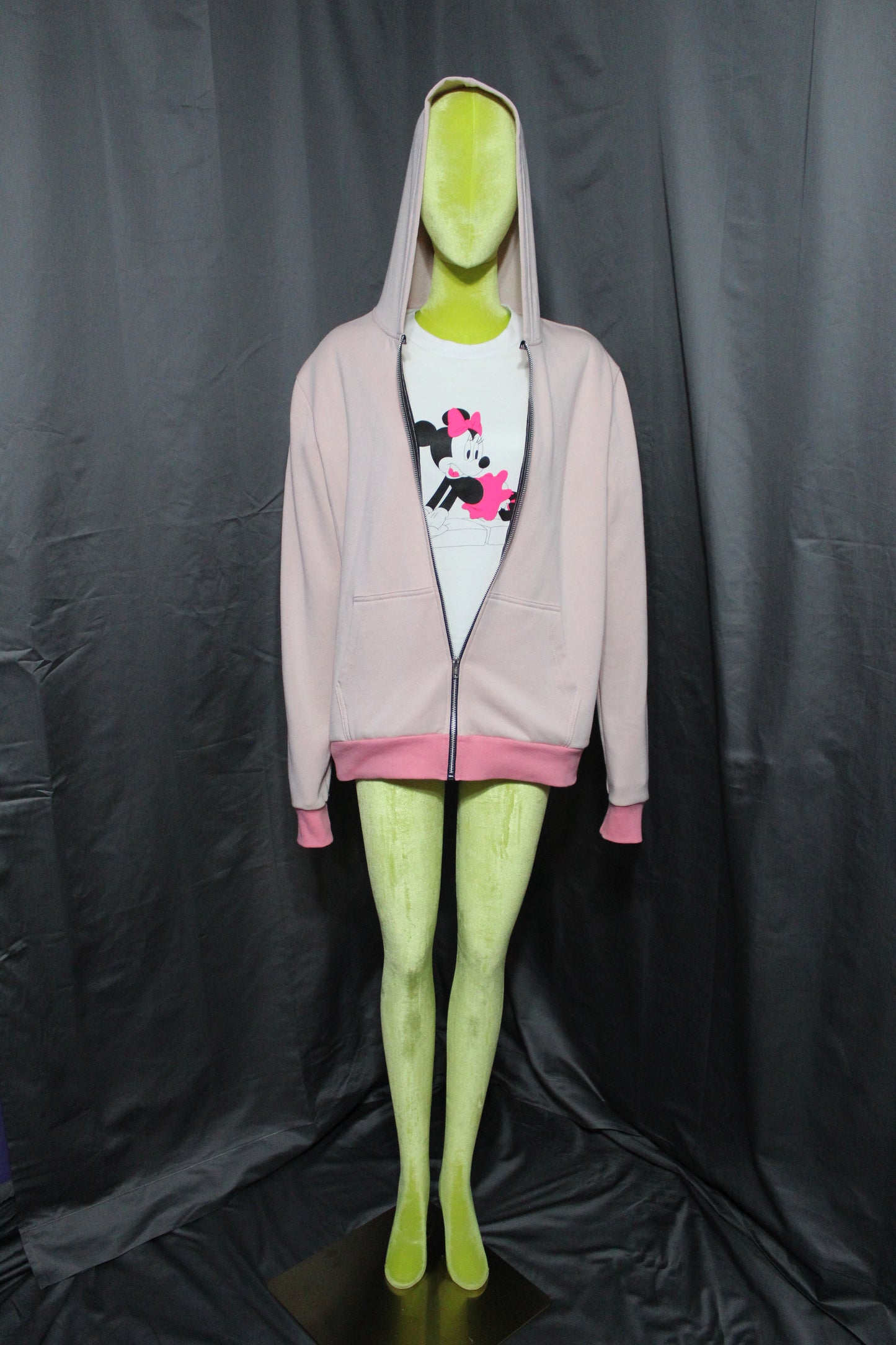 Pink Zip-Up Hoodie