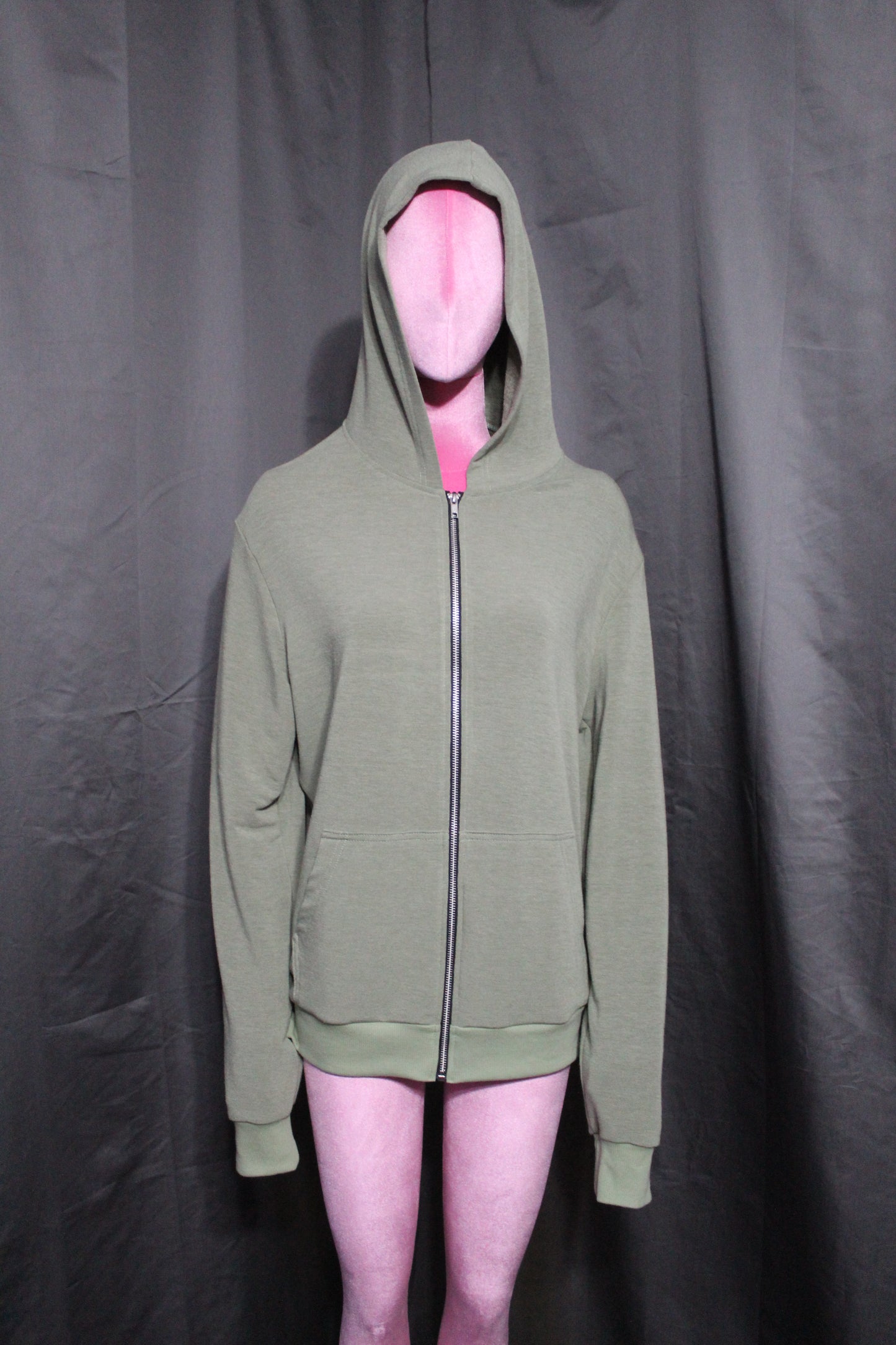 Green Zip-Up Hoodie
