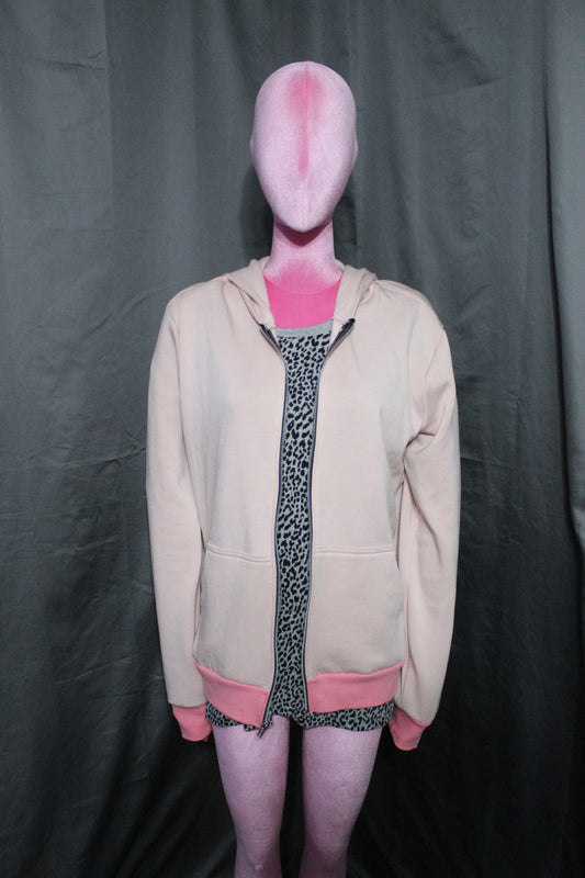 Pink Zip-Up Hoodie