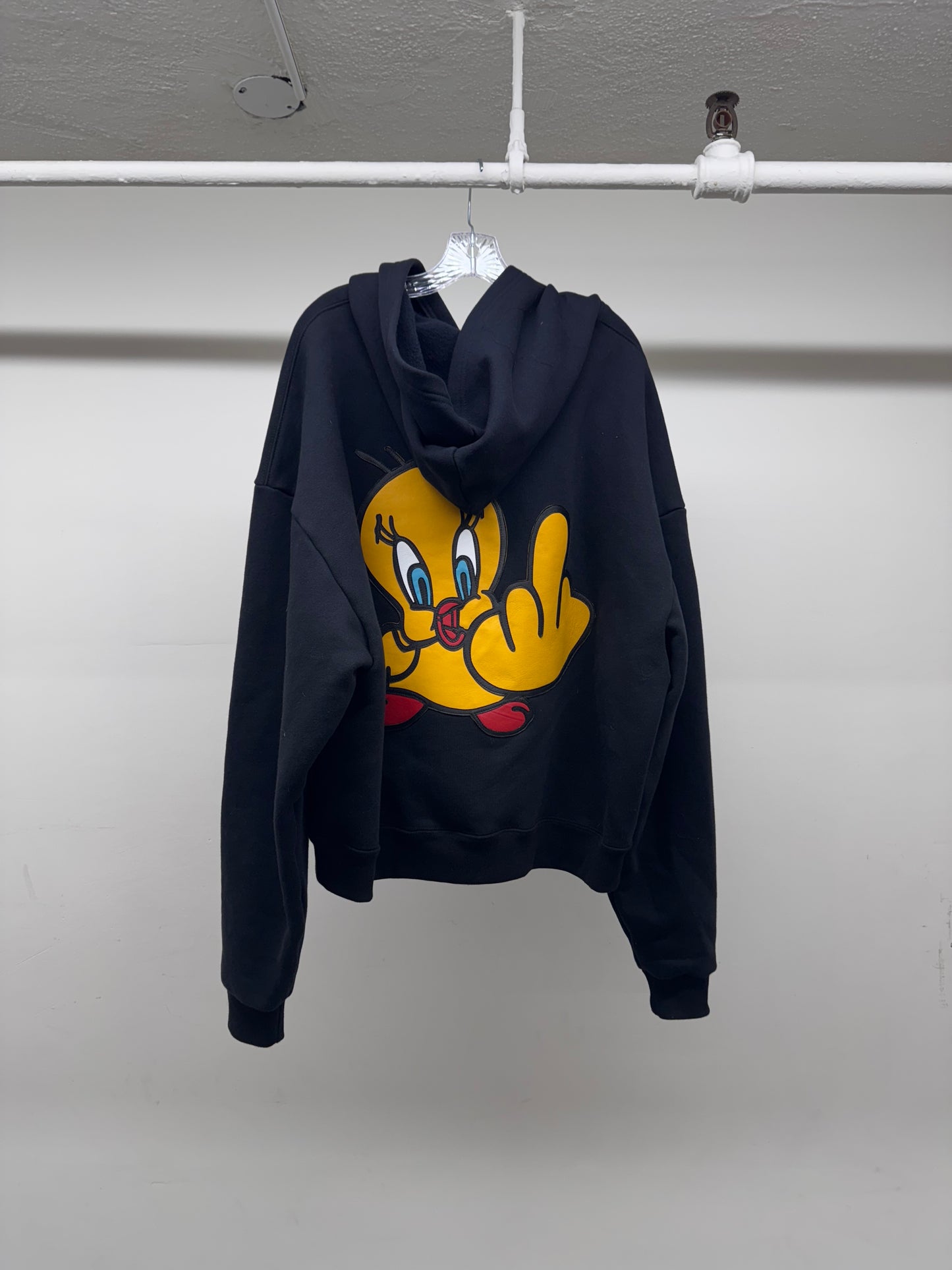Tweety Leather Hoodie