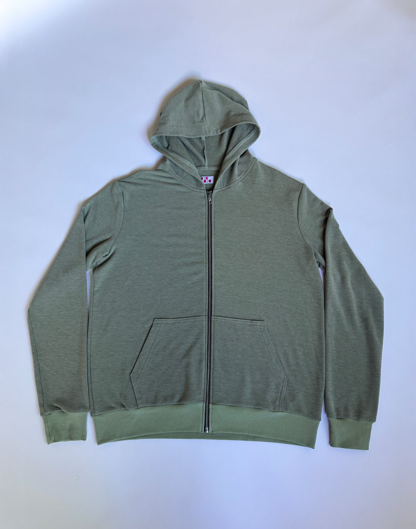 Womens Green Zip Up
